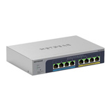 Netgear 8-poorts multi-Gigabit (2,5G) Ethernet Ultra60 PoE++ Smart switch Grijs, 230W PoE‑budget met 4 PoE++ en 4 PoE+, MS108TUP-100EUS
