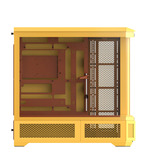 Thermaltake View 600 TG Butter Caramel big tower behuizing Geel | 2x USB-A | 1x USB-C | Tempered Glass