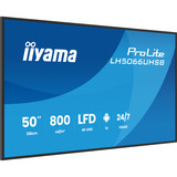 iiyama ProLite LH5066UHSB-B1AG 50" 4K Ultra HD Public Display Zwart, HDMI, USB-C, LAN, WiFi, Audio, Android