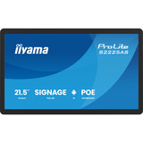 iiyama ProLite S2225AS-B1P 21.5" Public Display Zwart (mat), USB-C, Audio, WiFi, LAN, Android