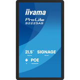 iiyama ProLite S2225AS-B1P 21.5" Public Display Zwart (mat), USB-C, Audio, WiFi, LAN, Android