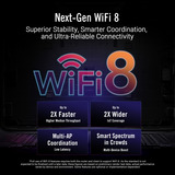 ASUS ROG Rapture GT-BN98 router Zwart