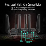 ASUS ROG Rapture GT-BN98 router Zwart