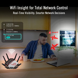 ASUS ROG Rapture GT-BN98 router Zwart