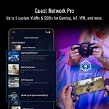 ASUS ROG Rapture GT-BN98 router Zwart