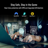 ASUS ROG Rapture GT-BN98 router Zwart