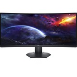 Dell S3422DWG 34" Curved UltraWide Gaming Monitor Zwart, 144 Hz, WQHD, USB, HDMI, DisplayPort, AMD Free-Sync