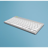 R-Go Tools Compact Break ergonomisch toetsenbord Wit, US lay-out, Scissor switches, Bluetooth 5.0
