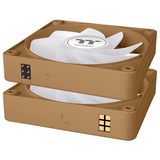 Thermaltake CT120 EX Reverse ARGB Sync PC Cooling Fan Gravel Sand (3-Fan Pack) case fans Lichtbruin, 3 stuks, 120 x 120 x 25 mm, PWM