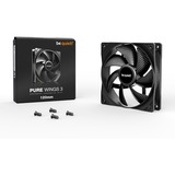 be quiet! Pure Wings 3 120mm case fan Zwart, 3-pin fan-connector