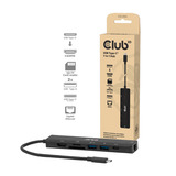 Club 3D USB Type-C 7-in-1 Hub dockingstation Zwart