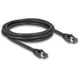 DeLOCK Netwerkkabel S/FTP, RJ-45 met Cat.8.1 Zwart, 2 meter