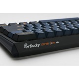 Ducky One 3 Pro Mini, gaming toetsenbord Zwart, US lay-out, Cherry MX2A Blue, RGB led, Double-shot PBT, QUACK Mechanics, 60%, hot swap