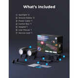 Govee Outdoor Spotlights 2 - 2-pack verlichting Zwart