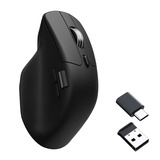 Keychron M6S-A1 Wireless Mouse Zwart, 100 - 26.000 DPI, USB-C / Bluetooth 5.1 / 2.4 GHz