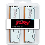 Kingston FURY 32 GB DDR5-6800 (2x 16 GB) Kit werkgeheugen Wit, KF568C34BWEAK2-32, XMP 3.0, EXPO