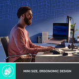 Logitech MX Mechanical Mini, toetsenbord Zwart/grijs, US-International, GL Tactile, Bluetooth Low Energy