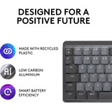 Logitech MX Mechanical Mini, toetsenbord Zwart/grijs, US-International, GL Tactile, Bluetooth Low Energy
