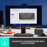 Logitech MX Mechanical Mini, toetsenbord Zwart/grijs, US-International, GL Tactile, Bluetooth Low Energy