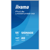 iiyama ProLite LH5581UHSG-1AG 54.6" 4K Ultra HD Public Display Wit, HDMI, USB-C, LAN, WiFi, Audio, Android 14 OS