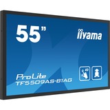 iiyama ProLite TF5539AS-B1AG 54.6" 4K Ultra HD Public Display Zwart, 2x HDMI, DisplayPort, 2x USB-A, USB-B, RJ-45