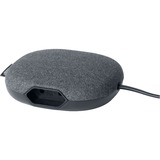 Brennenstuhl Estilo laadstation met textieloppervlak stekkerdoos Antraciet/zwart, 3 meter kabel, 1x Eurostekker, 2x USB-lader