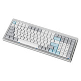Ducky Cushion 98 RGB mechanisch gaming toetsenbord Zilver, US lay-out (QWERTY), 96%, RGB, PBT Cherry, USB-C / 2,4 GHz / Bluetooth