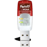 FRITZ! WLAN Stick AC 430 MU-MIMO wlan adapter Wit/rood