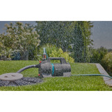 GARDENA Besproeiingspomp 5000 Silent Set met slang en aanzuigunit Donkergrijs/turquoise, 9081-20 | Pomp | 20 m slang | 3,5 m aanzuigunit