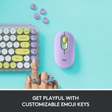 Logitech POP Keys - DAYDREAM, toetsenbord Blauwgrijs/wit, US-International, GX Brown, Bluetooth