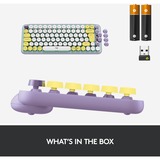Logitech POP Keys - DAYDREAM, toetsenbord Blauwgrijs/wit, US-International, GX Brown, Bluetooth