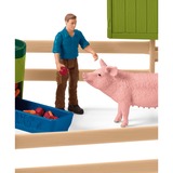 Schleich Farm World - Grote stal, geel speelfiguur 