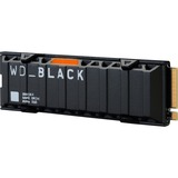 WD Black SN850X NVMe 1 TB met heatsink SSD Zwart, PCIe 4.0 x4, NVMe, M.2 2280