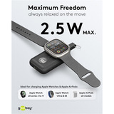 goobay Wireless Power Bank for Apple Watch 2,500 mAh powerbank Zwart