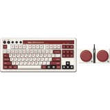 8BitDo Retro Mechanical Keyboard Fami Edition Beige, US lay-out (QWERTY), Kailh Box White, 80% (TKL)	, Bluetooth Low Energy, Wireless 2.4G, USB