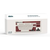 8BitDo Retro Mechanical Keyboard Fami Edition Beige, US lay-out (QWERTY), Kailh Box White, 80% (TKL)	, Bluetooth Low Energy, Wireless 2.4G, USB
