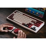 8BitDo Retro Mechanical Keyboard Fami Edition Beige, US lay-out (QWERTY), Kailh Box White, 80% (TKL)	, Bluetooth Low Energy, Wireless 2.4G, USB