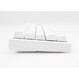 Ducky One 2 Pro Mini White Classic RGB mechanisch gaming toetsenbord Wit, US lay-out (QWERTY), Cherry MX Red, 60%, RGB led, Double-shot PBT, QUACK Mechanics
