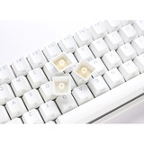 Ducky One 2 Pro Mini White Classic RGB mechanisch gaming toetsenbord Wit, US lay-out (QWERTY), Cherry MX Red, 60%, RGB led, Double-shot PBT, QUACK Mechanics