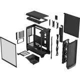 Fractal Design Meshify 3 Ambience Pro RGB Light Tint  midi tower behuizing Zwart | 2x USB-A | 1x USB-C | RGB | Tempered Glass