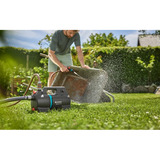 GARDENA Accu Besproeiingspomp 3000 Silent 18V P4A Gebruiksklare set incl. accu en oplader Donkergrijs/turquoise, 14610-20 | Pomp | Accu | Lader