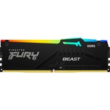 Kingston FURY Beast RGB 16 GB DDR5-5600 (1x 16 GB) werkgeheugen Zwart, KF556C36BBEA-16, XMP 3.0, EXPO