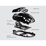 MCHOSE A7X Ultra Magnesium Alloy Wireless Gaming Mouse Zwart, Tot 40.000 DPI, 2.4 GHz / USB-C / Bluetooth