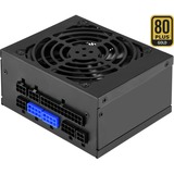 SilverStone SX650-G V1.1, 650 Watt voeding  Zwart, 4x PCIe, Kabelmanagement