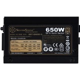 SilverStone SX650-G V1.1, 650 Watt voeding  Zwart, 4x PCIe, Kabelmanagement