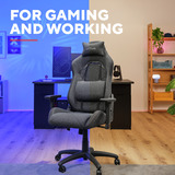 Trust GXT 723 Ruya Comfortabele Stoffen Gaming Stoel Grijs