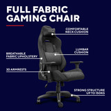 Trust GXT 723 Ruya Comfortabele stoffen gamingstoel Grijs