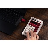 8BitDo Famicom Bundel mechanisch gaming toetsenbord Beige, US lay-out (QWERTY), Kailh Box White, 80% (TKL)	, USB / 2,4 GHz / Bluetooth