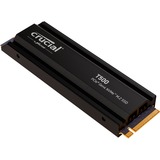 Crucial T500 1 TB met heatsink SSD Zwart, PCIe 4.0 x4, NVMe, M.2 2280