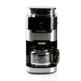 Domo Koffiezetapparaat Grind and Brew DO721K koffiefiltermachine Zwart/zilver